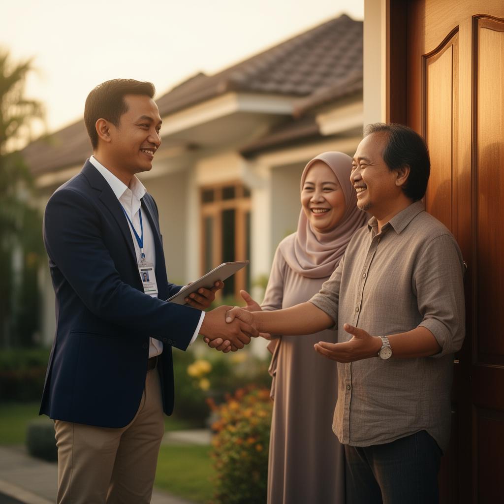 Surveyor mengunjungi Calon Debitur